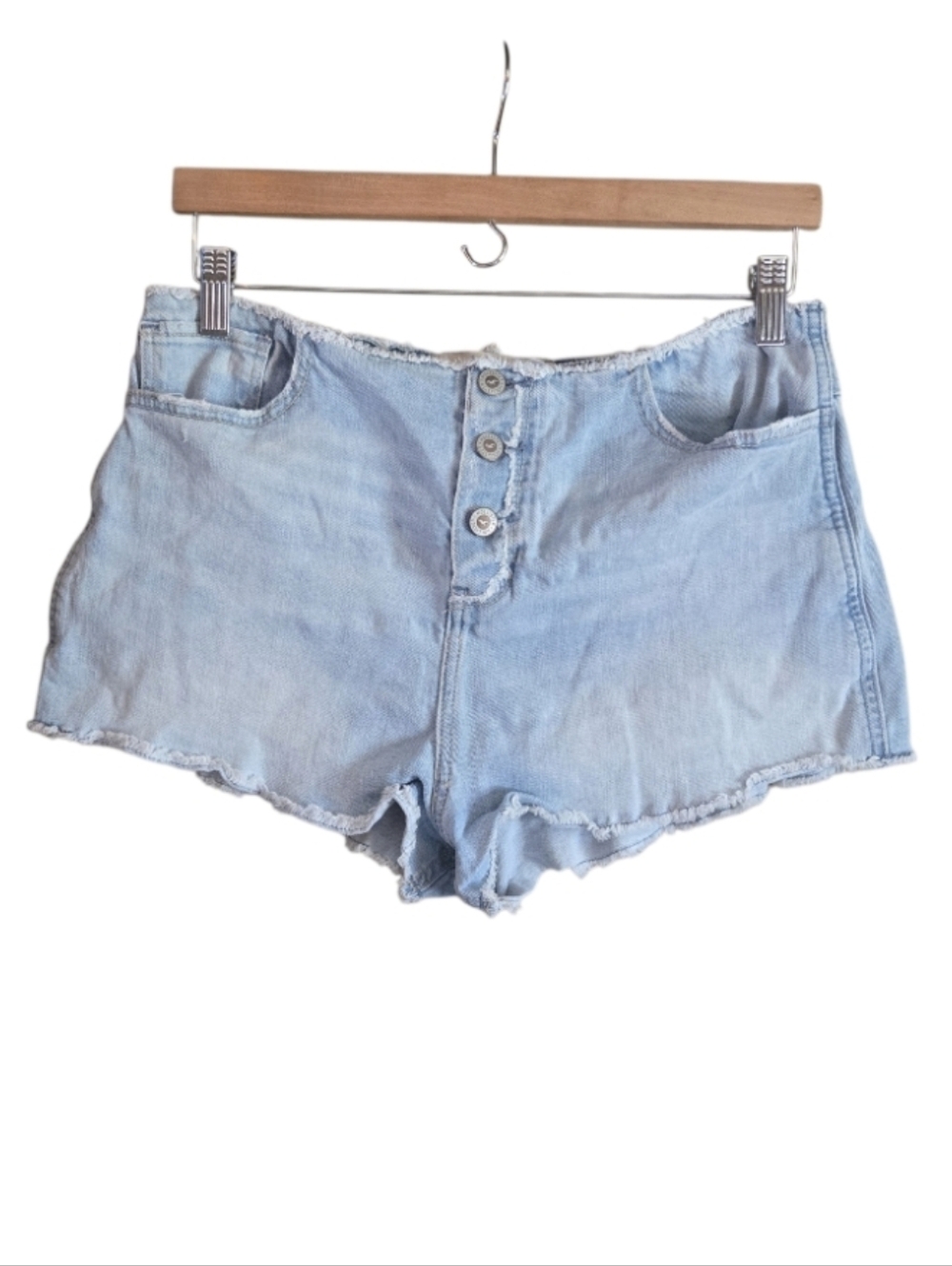 Hollister Short-Short High Rise Distressed Jean Shorts